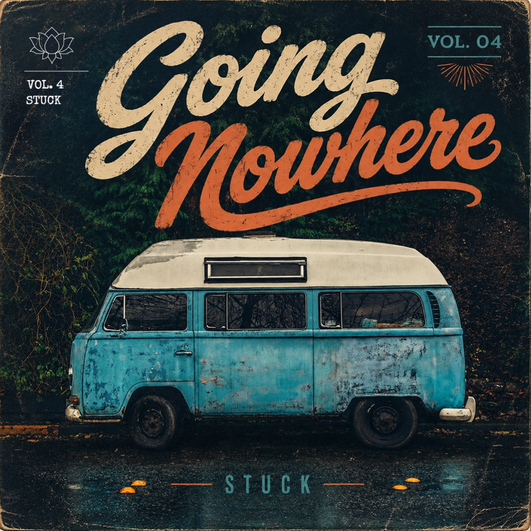 therapy for depression and feeling stuck old beat up van that doesn't run with the words going nowhere